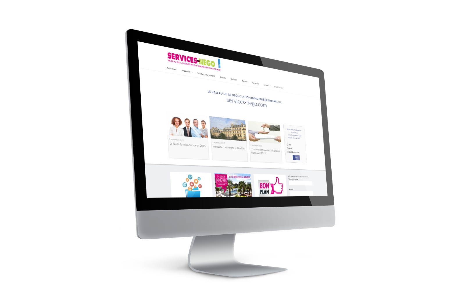 Site services-nego.com :  tout nouveau, tout beau