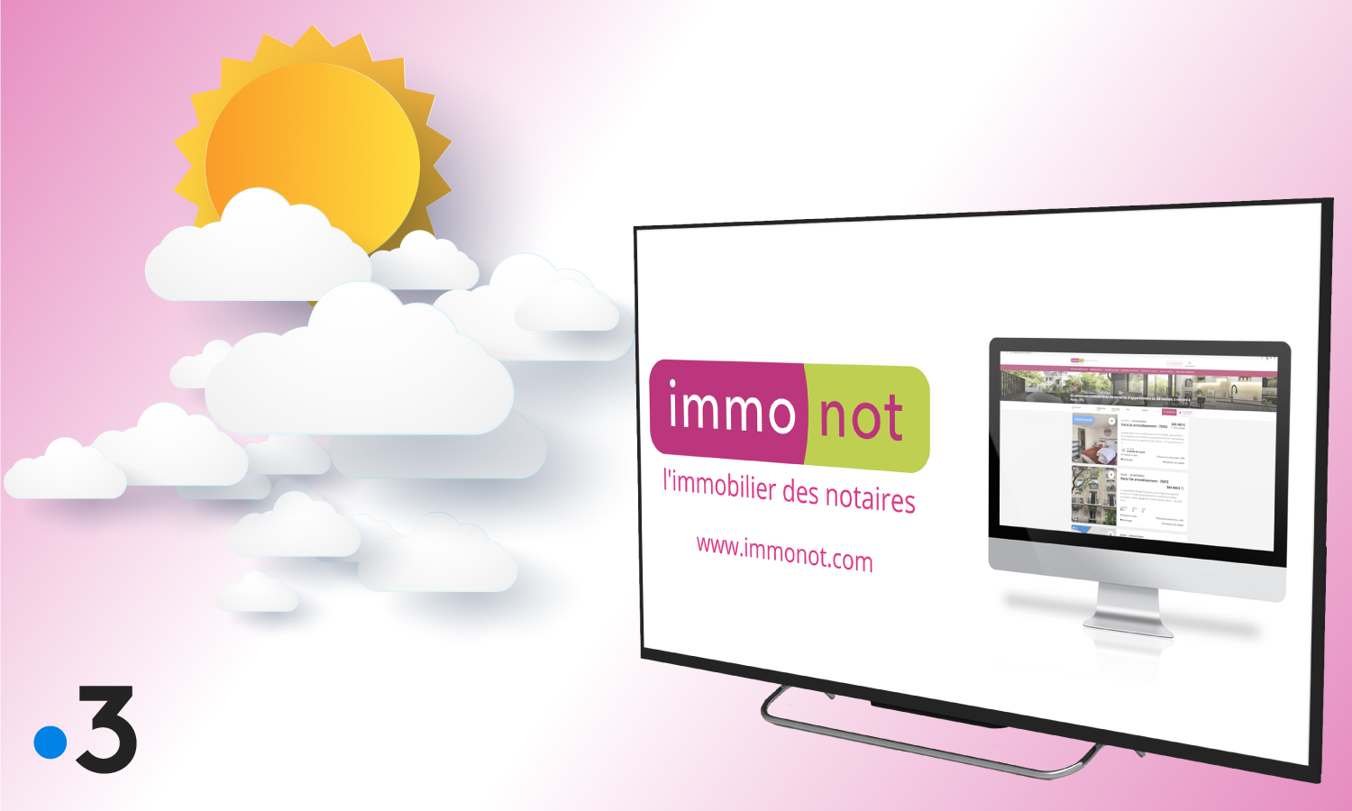 Immonot s’invite à la météo de France 3 en 2021